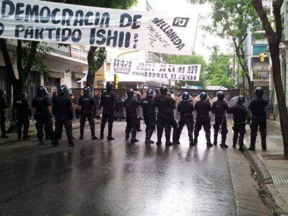 Seguidores de Ishii, a la sede del PJ