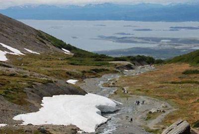 Preocupa la p�rdida de masa h�drica del Glaciar Martial