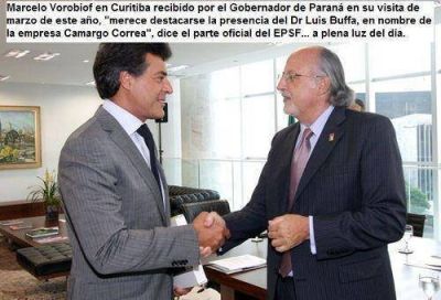 REUNI�N "SECRETA" DE LA CONSTRUCTORA DEL NUEVO PUERTO CON BONFATTI