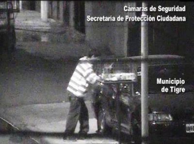 Por las c�maras de Tigre detienen a dos ladrones de autos 