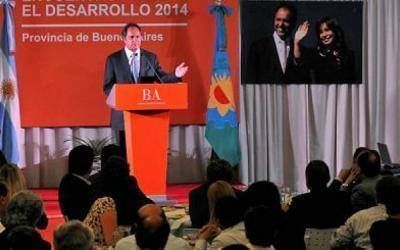 Scioli pidi� apoyar el Presupuesto 2014 durante un acto en La Plata