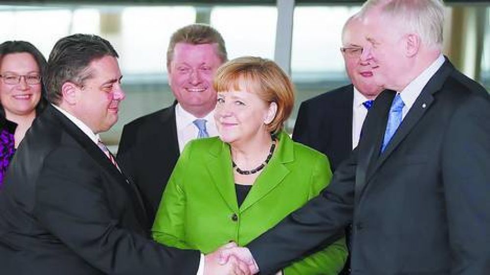 Merkel acord� una gran coalici�n con la oposici�n socialdem�crata