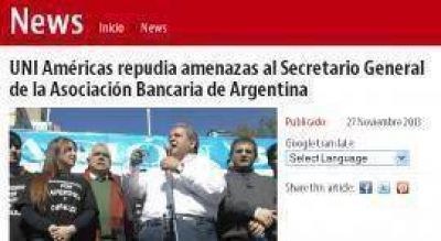 Organismo sindical internacional manifiesta su "estupor" por amenazas contra Sergio Palazzo en Tucum�n