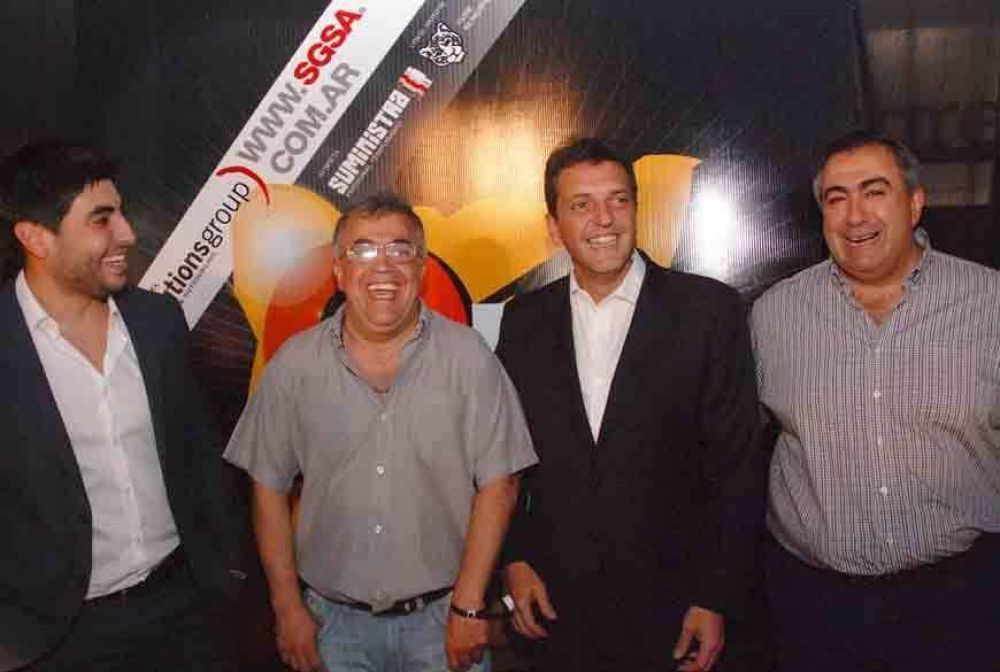 Facundo Moyano con Massa