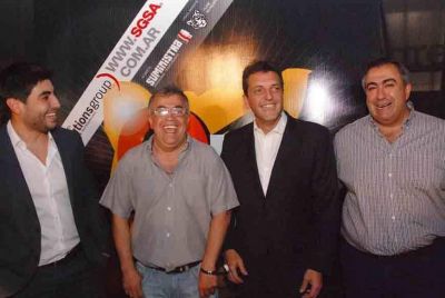 Facundo Moyano con Massa
