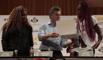 Macri recibi� a la hermanas Williams