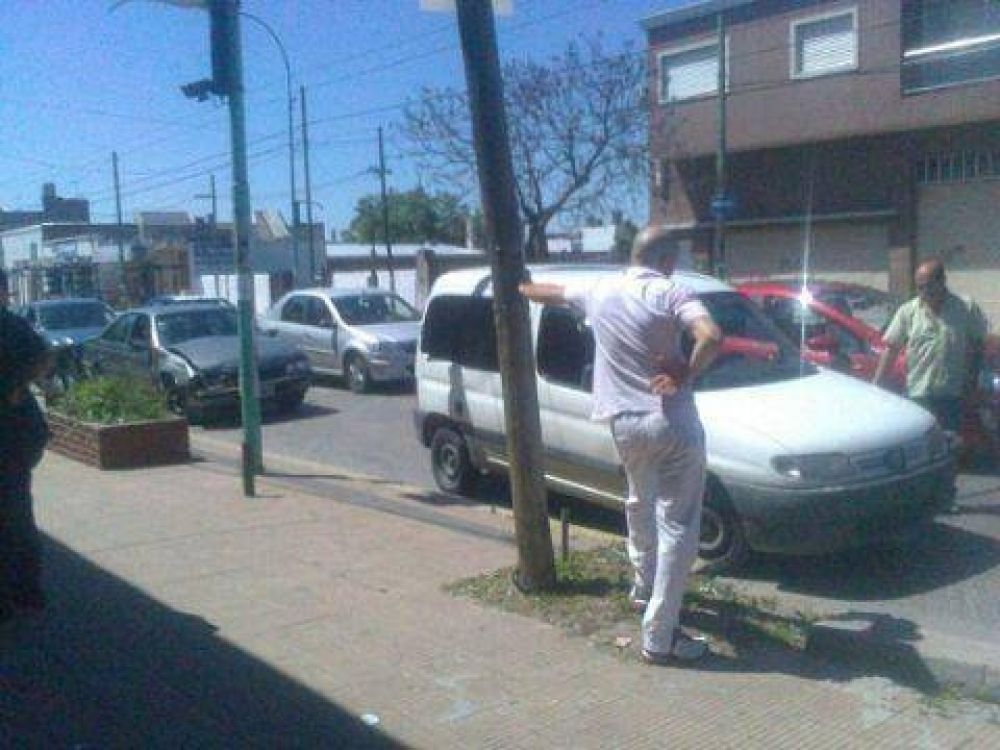 Triple choque sin mayores consecuencias