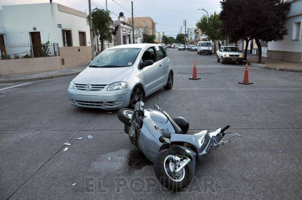 Un herido leve en accidente