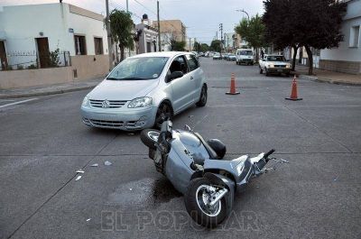 Un herido leve en accidente