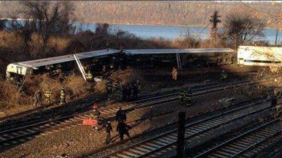 Un tren descarril� en Nueva York: hay 2 muertos