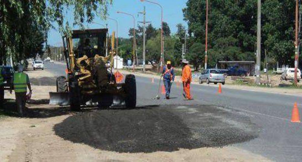 Volvieron las obras a la Ruta 1