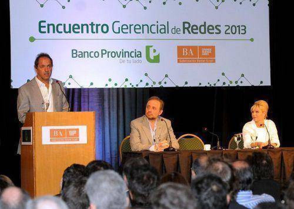 El gobernador con el Banco Provincia por m�s inversi�n y desarrollo
