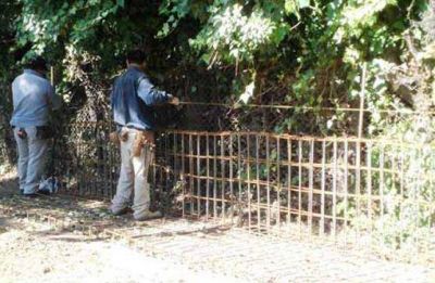 En San Isidro construyen una contenci�n contra inundaciones