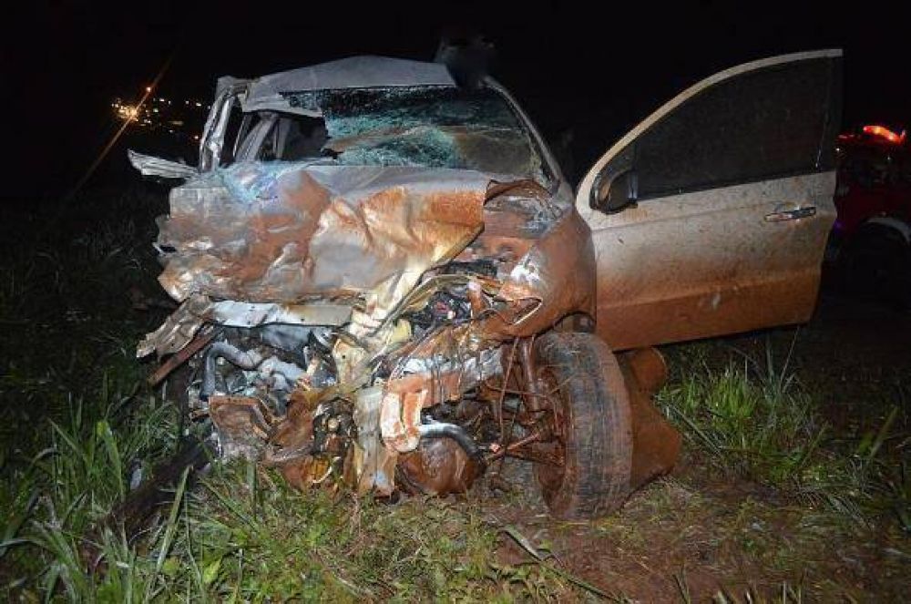 Un choque frontal sobre la ruta 14 dej� un muerto y tres heridos