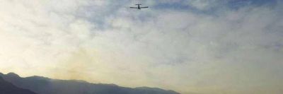 Cerro de la Cruz: actu� el avi�n del Plan Nacional del Manejo del Fuego
