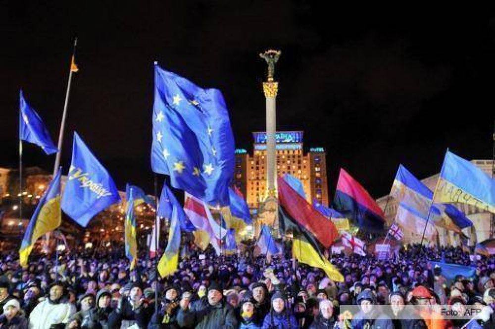 Crecen las protestas en Ucrania en reclamo de la integraci�n a la UE, y Kiev denunci� un intento de golpe