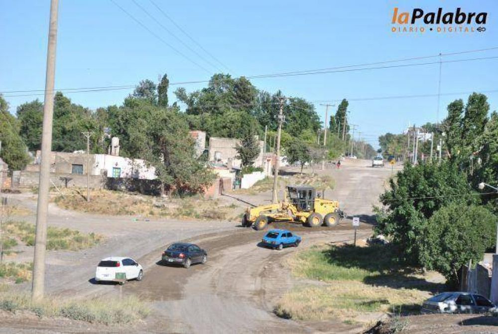 Arreglo de calles de ripio en Carmen de Patagones