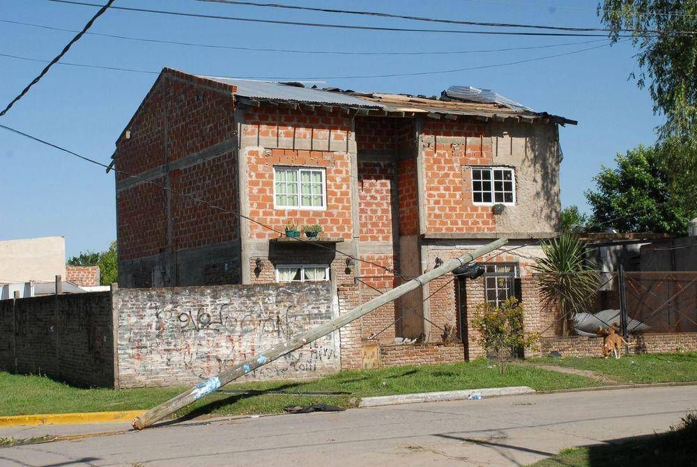 Presidente Per�n fue nuevamente azotado por un fuerte temporal