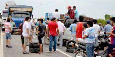 Cortes de ruta en Clorinda generan inconvenientes