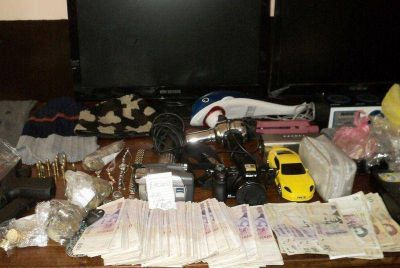 Recuperan dinero y objetos robados en Libertador