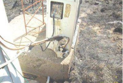 Incesante trabajo para apagar el incendio en el Cerro de la Cruz
