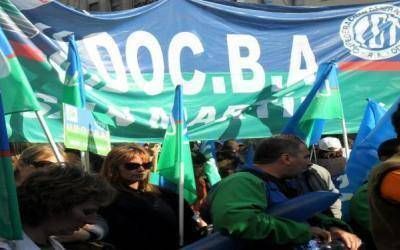 Marcha de docentes bonaerenses de UDOCBA
