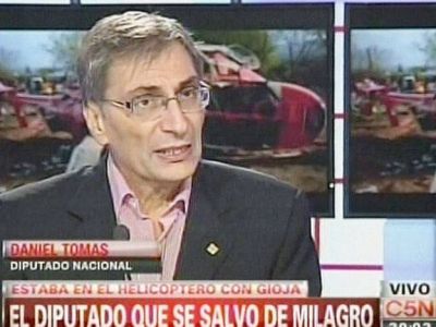 Tomas cont� que cuando vio a Gioja ambos lloraron juntos