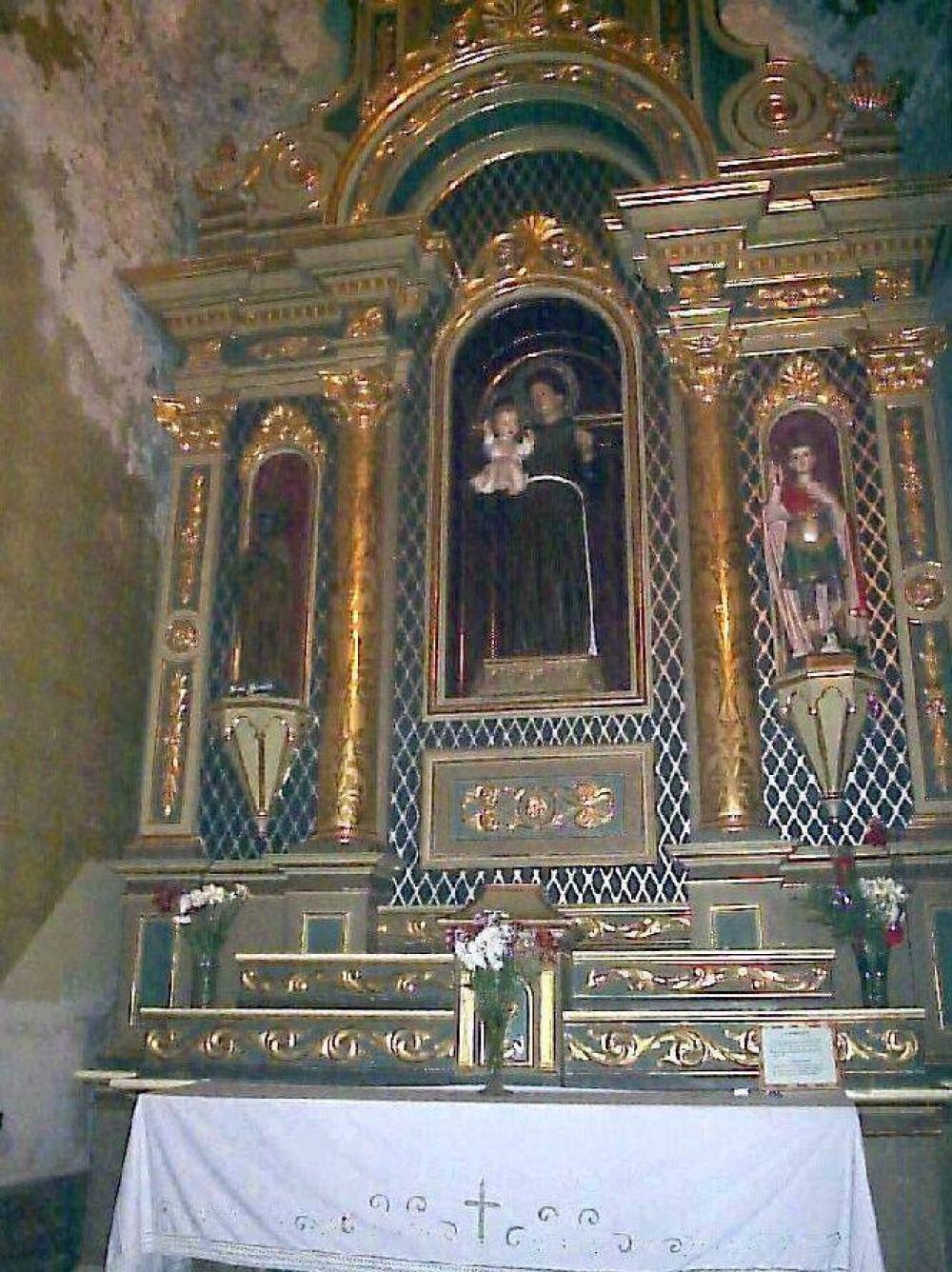 Restituir�n la centenaria imagen de San Antonio de Padua a la capilla