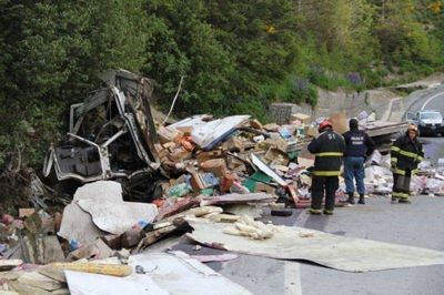 Milagro en un accidente en la Ruta Siete Lagos