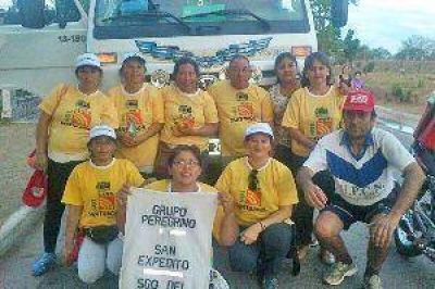 Peregrinos que caminan hacia la Virgen del Valle ya llegaron a Guayamba