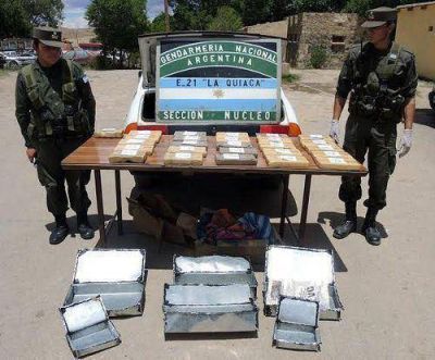 Jujuy: secuestraron m�s de 27 kilos de coca�na y detuvieron a dos bolivianos