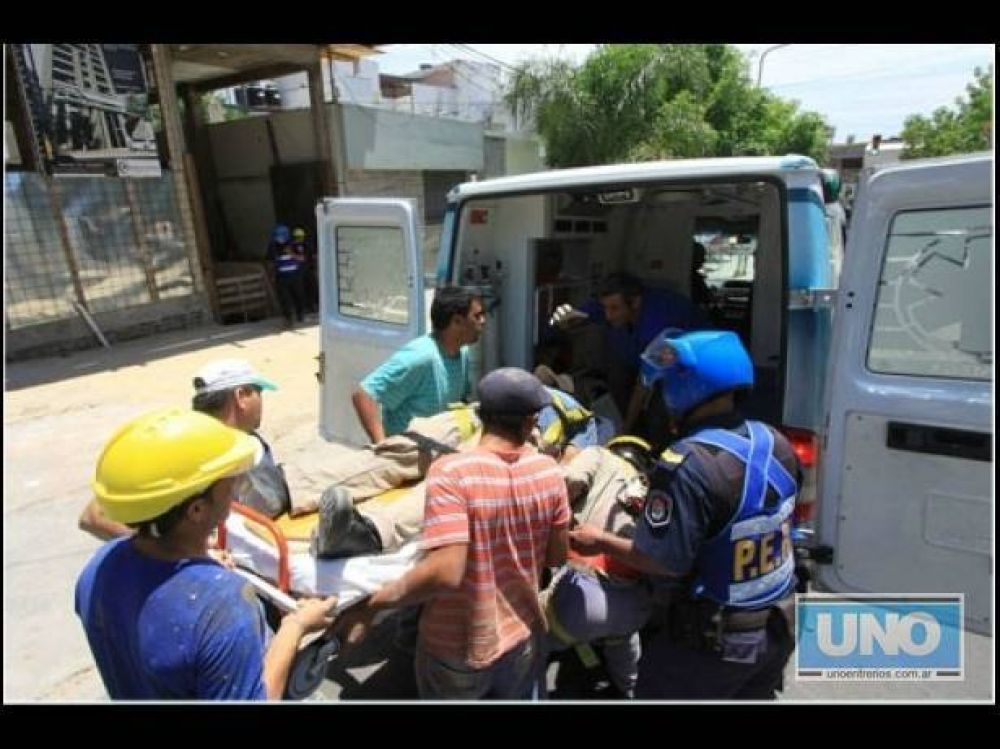 Un obrero cay de un sptimo piso pero logr salvar su vida