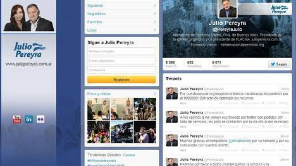 Un intendente K pide �calma y tranquilidad� a sus vecinos por Twitter