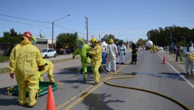 R�o Tercero tuvo un primer simulacro general de emergencia qu�mica