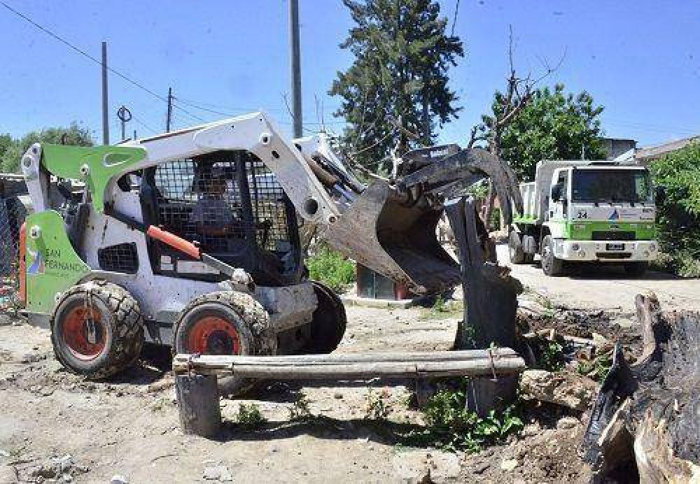 El Municipio realiz� un operativo de limpieza en el barrio San Jorge