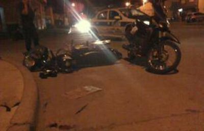 Motociclistas accidentados