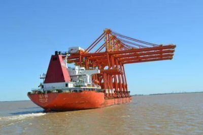 Hist�rico arribo de gr�as al puerto local para la Terminal de Contenedores