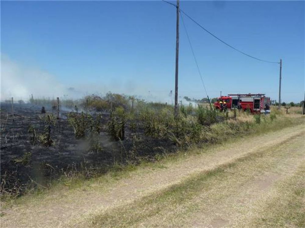 Extinguieron un incendio en el Parque Industrial