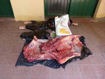 Demoraron a dos hombres por transportar un animal faenado sin papeles