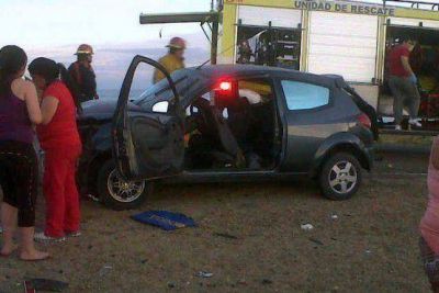 Muere ni�a en triple choque sobre la ruta N� 3