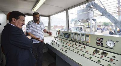 DIAZ PEREZ RECORRIO LAS INSTALACIONES DE LA MEDERNIZADA PLANTA ASFALTICA MUNICIPAL