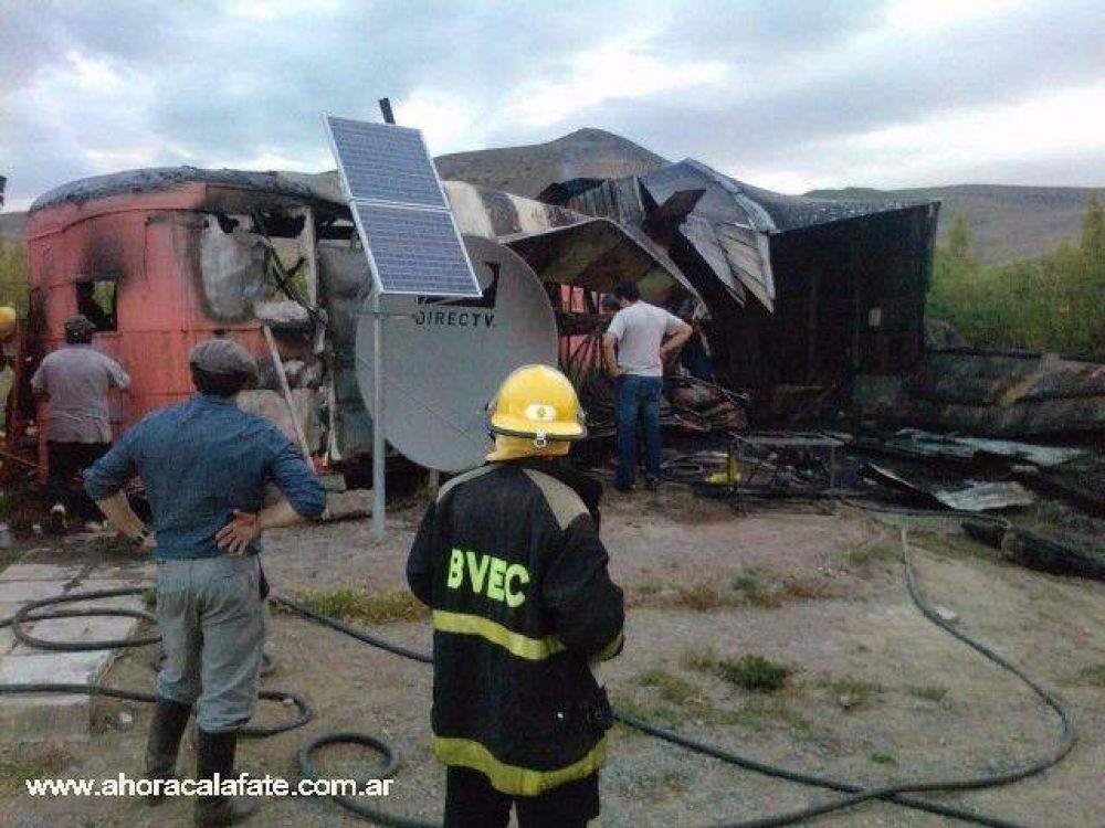 Incendio en Puesto de Vialidad