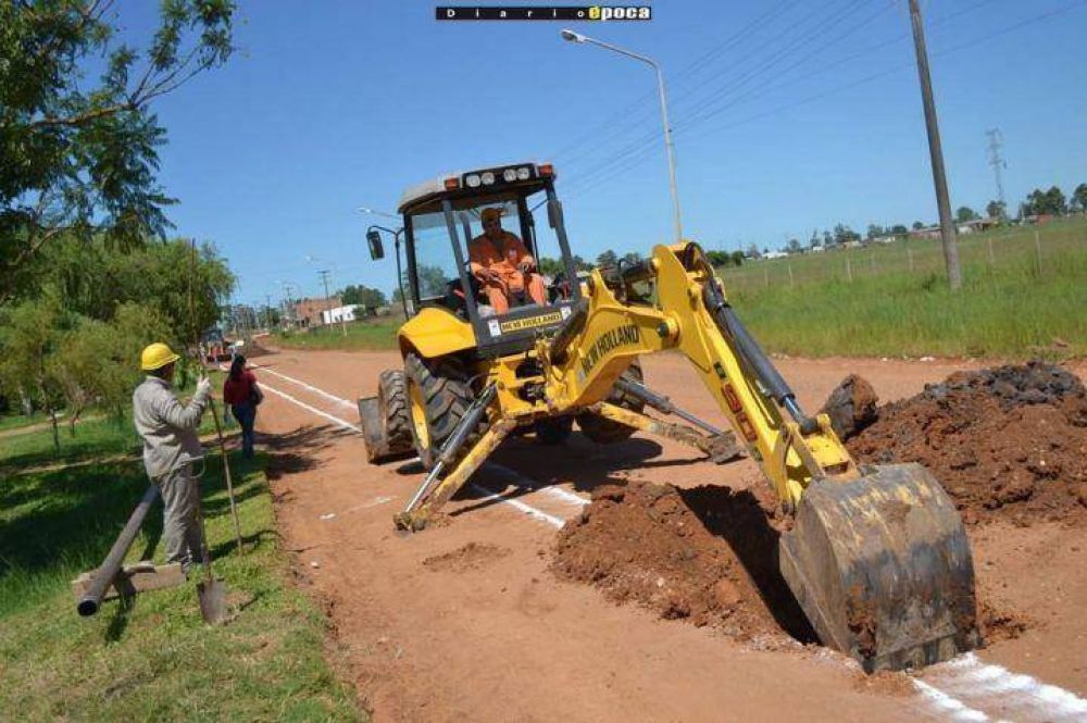 El gasoducto ingresa la zona urbana en Paso de los Libres