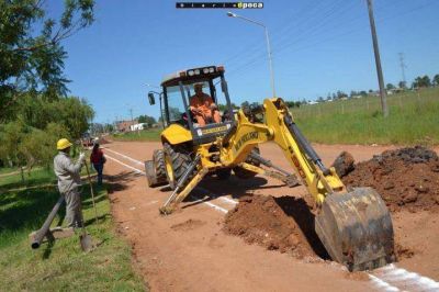 El gasoducto ingresa la zona urbana en Paso de los Libres