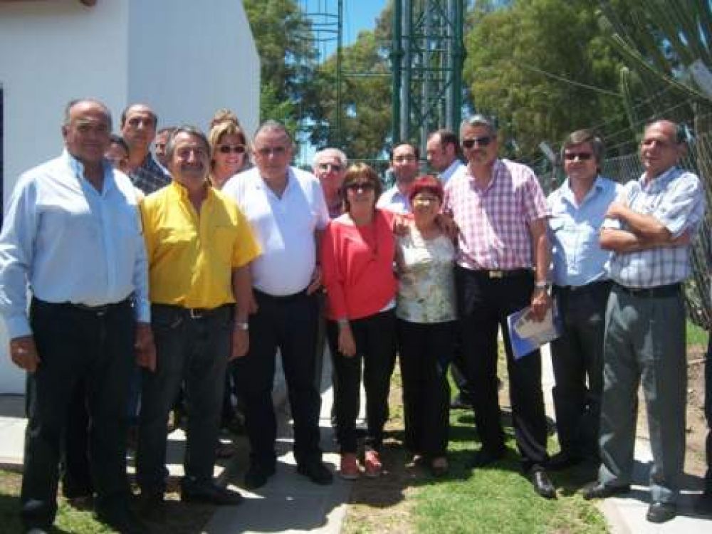 Fueron inauguradas las nuevas instalaciones de agua potable en Olascoaga