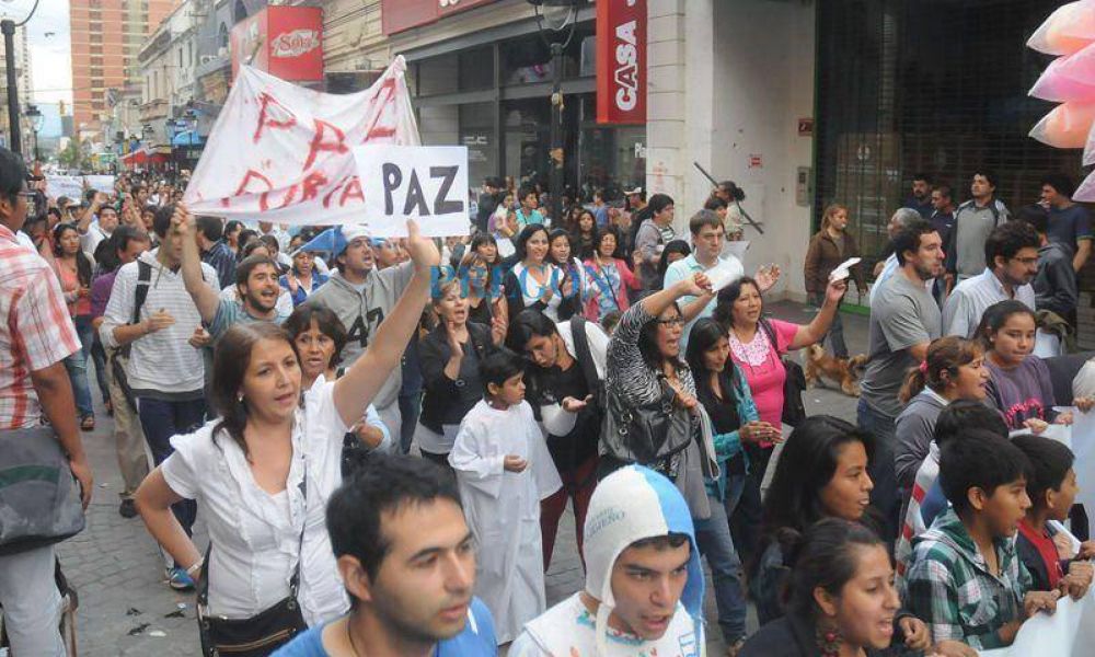 En medio de la tensi�n Jujuy march� por la paz