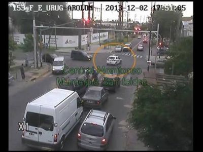 Por las c�maras de seguridad de San Isidro detienen a un delincuente