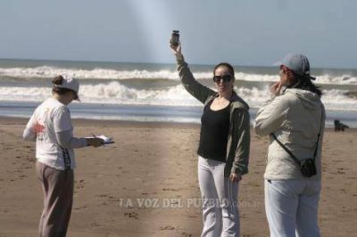 Mediciones de playa en Claromec�