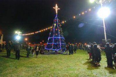 Encendieron el �rbol de Navidad en la costanera