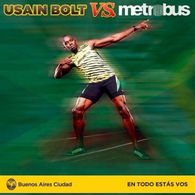 Esperando la carrera del siglo: Usain Bolt vs. Metrob�s